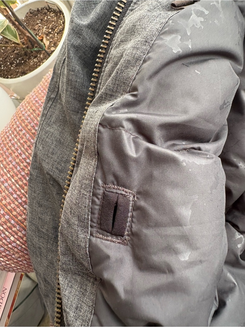 Aritzia Community Paradigm Parka - Medium, Grey- Missing faux fur trim AS IS - Picture 9 of 11